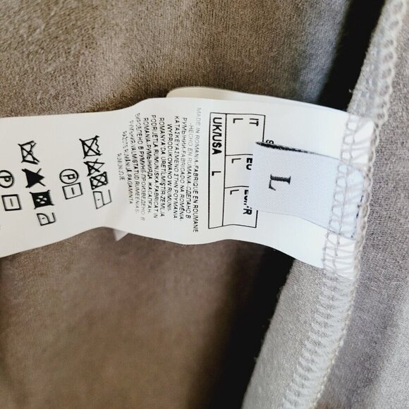 Intimissimi Womens Jacket Size Large Waterfall Drape Grey Long Sleeve Suede EUC - Picture 3 of 9